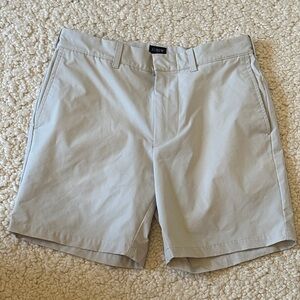 J Crew Performance Fabric Khaki Shorts